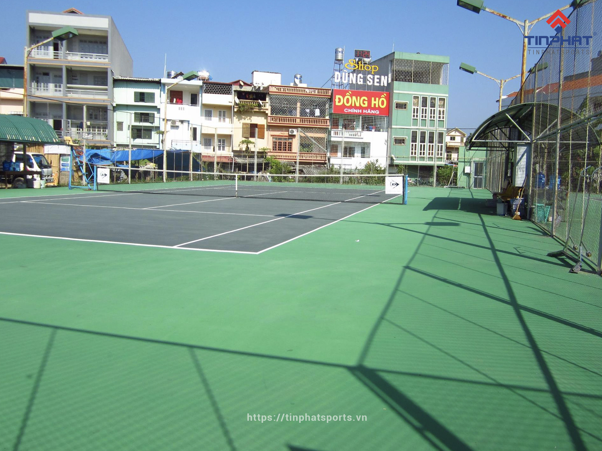 Thi công sơn sân tennis 6 lớp